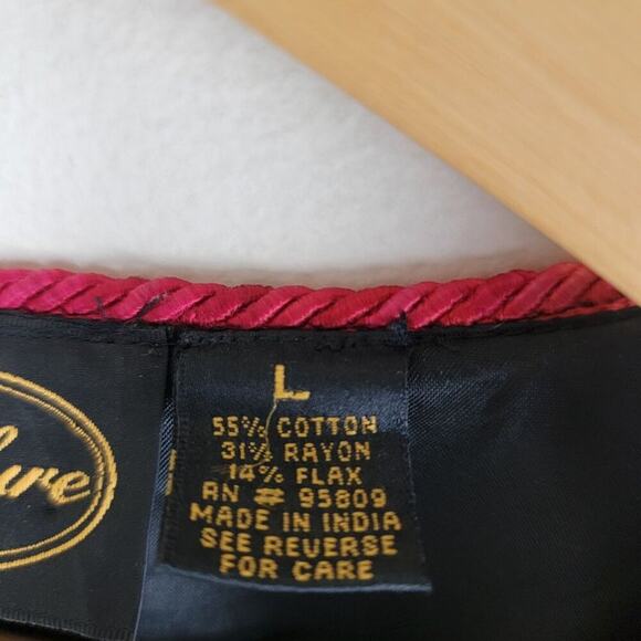 Allure Womens Maximalist Wearable Art Houses Embroidered Blazer Jacket size L - Picture 12 of 13